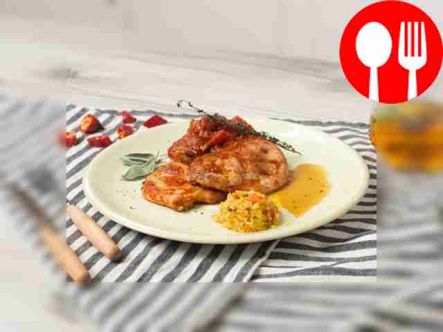 Отбивная с итальянскими травами