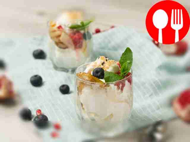 Before serving, let the ice cream stand for a...