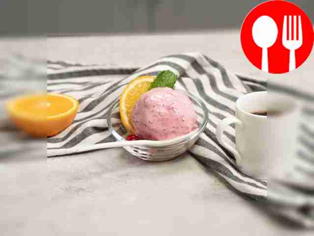 Пломбир с клюквой