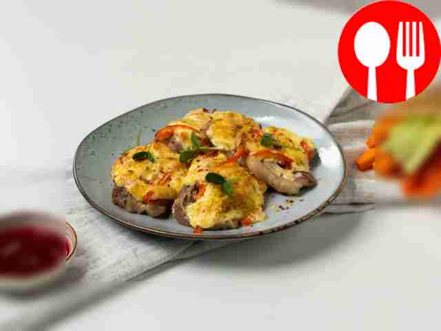 Отбивная с болгарским перцем