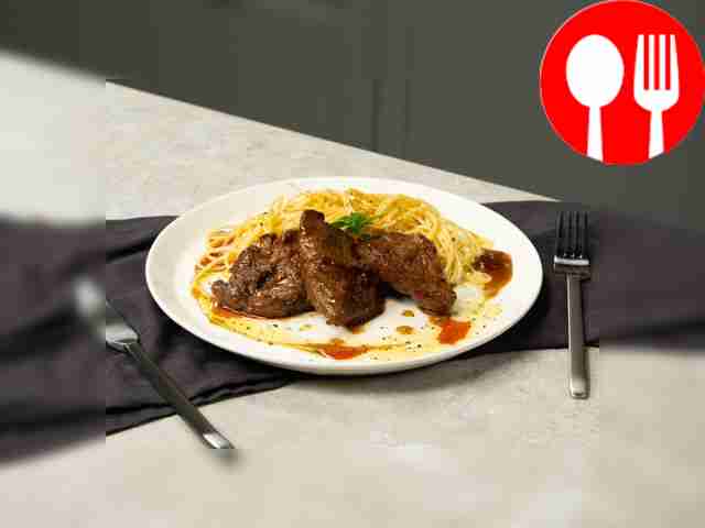 Отбивная в соусе терияки