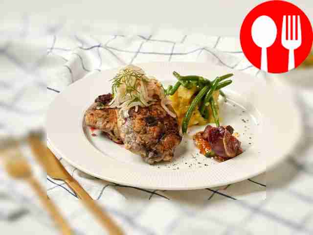 Отбивная из печени индейки