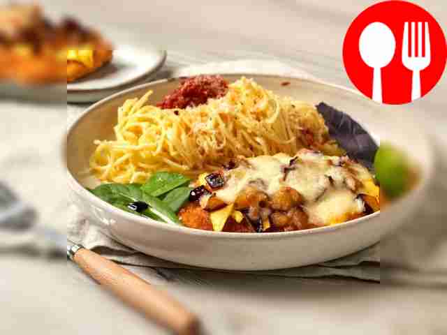 Отбивная с фруктами