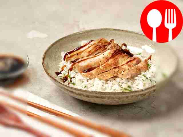 Chop with long grain rice