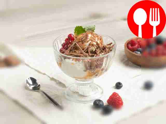 Пломбир с сахарной пудрой