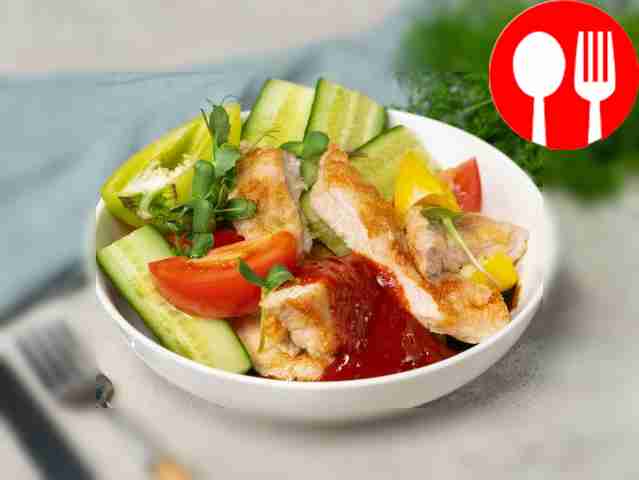 Отбивная с соевым соусом