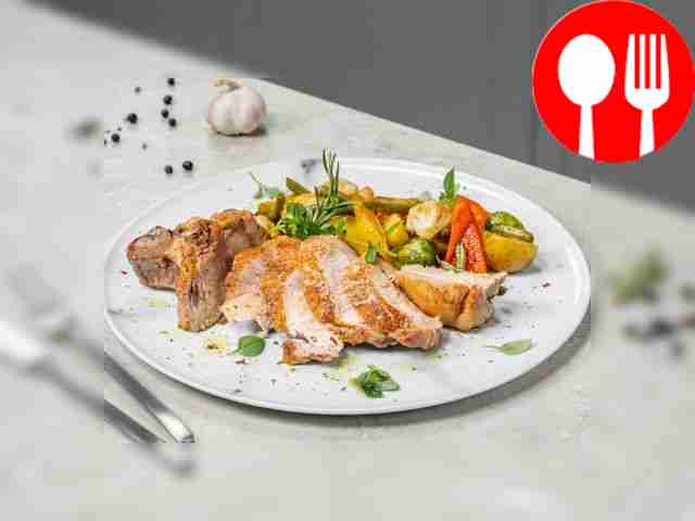 Pork chop on the bone