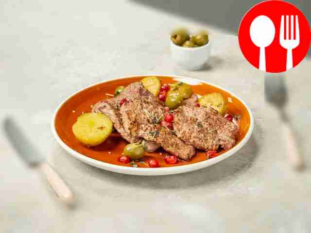 Chop in mineral water