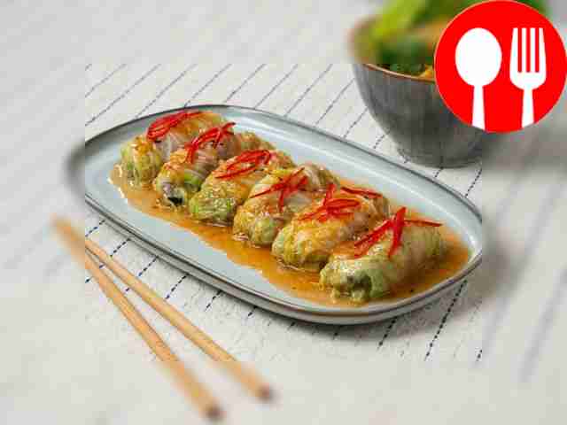 Отбивная с пекинской капустой