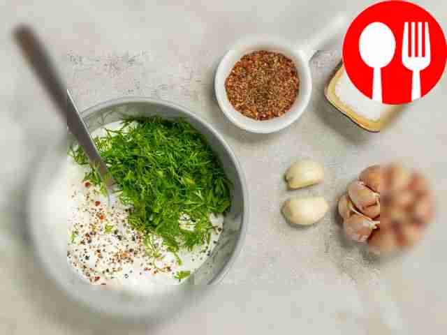 While the meat is cooking, prepare the sour...