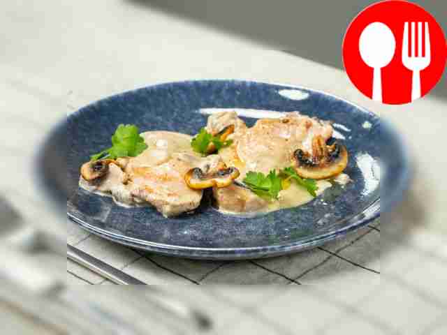 Отбивная с сыром маскарпоне