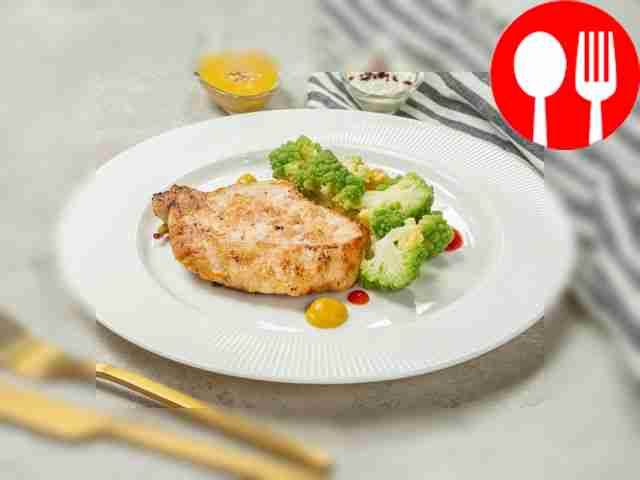 Chop with Dijon mustard