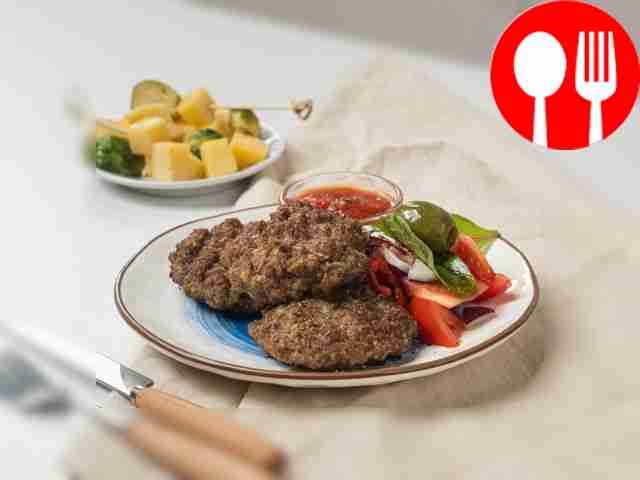 Chop in a waffle iron