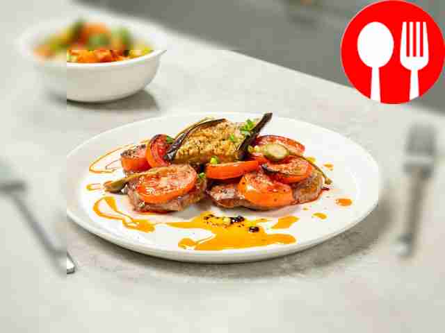 Chop with dried parsley