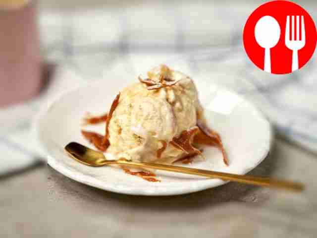 Пломбир с соленой карамелью