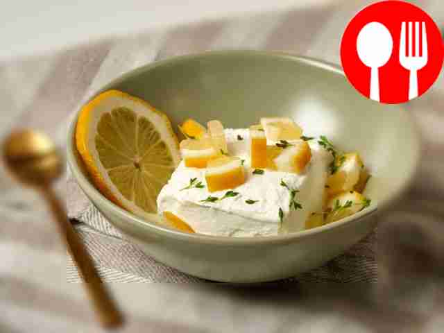 Пломбир с лимонным соком