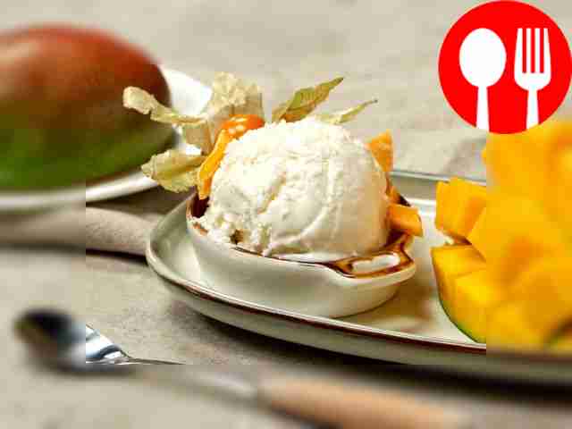 Пломбир с сушеным манго