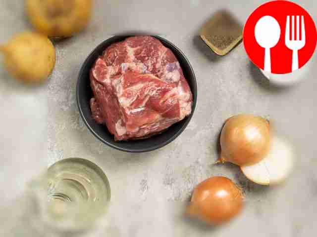 Wash the meat and dry with paper towels. Peel...