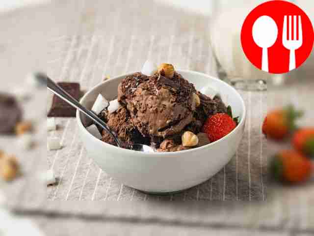 Пломбир с нутеллой