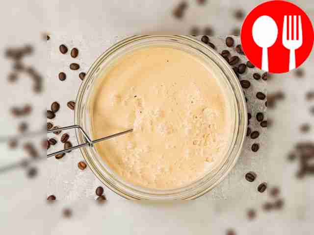 Prepare coffee liqueur. Mix the instant coffee...