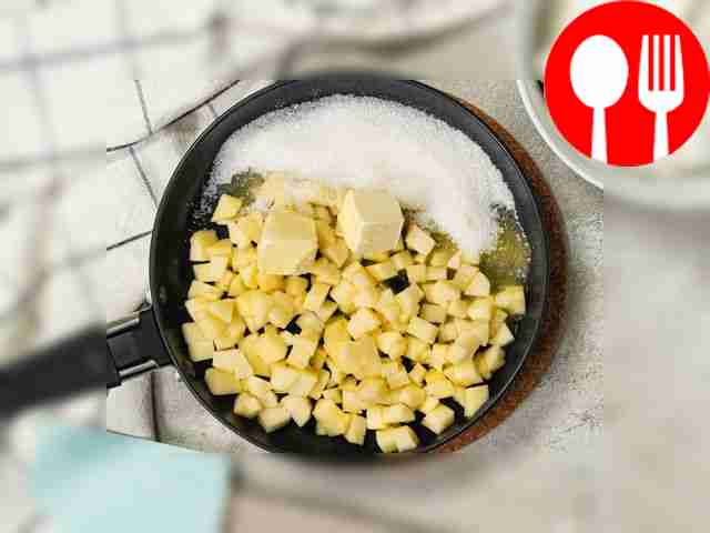 Prepare applesauce. Cut the peeled apple into...