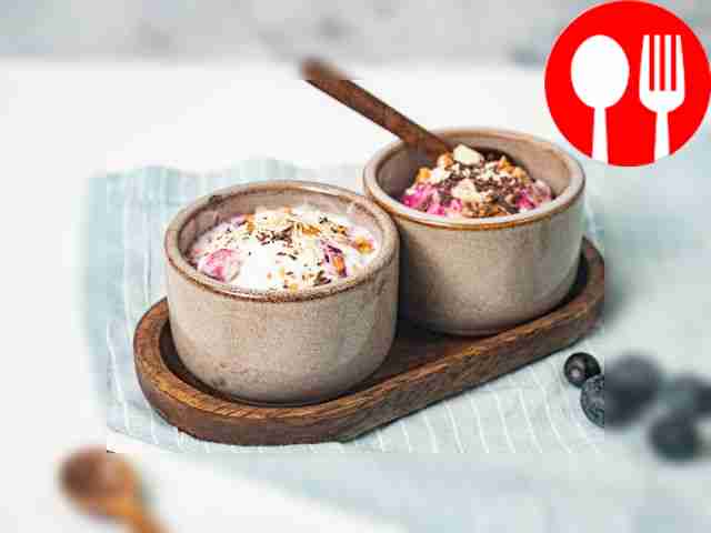 Пломбир с вишневым сиропом