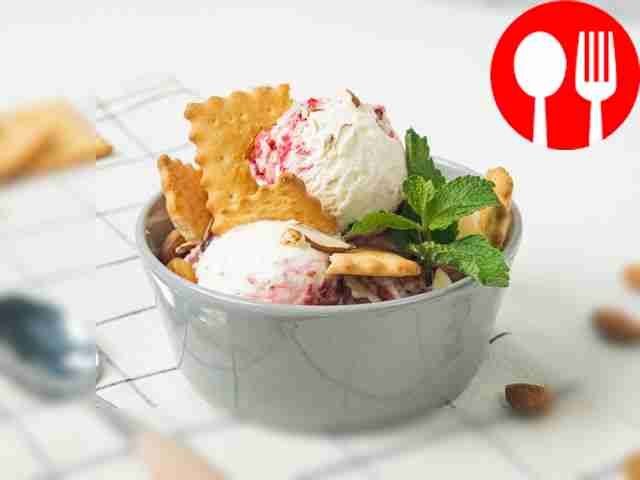 Пломбир с черешней