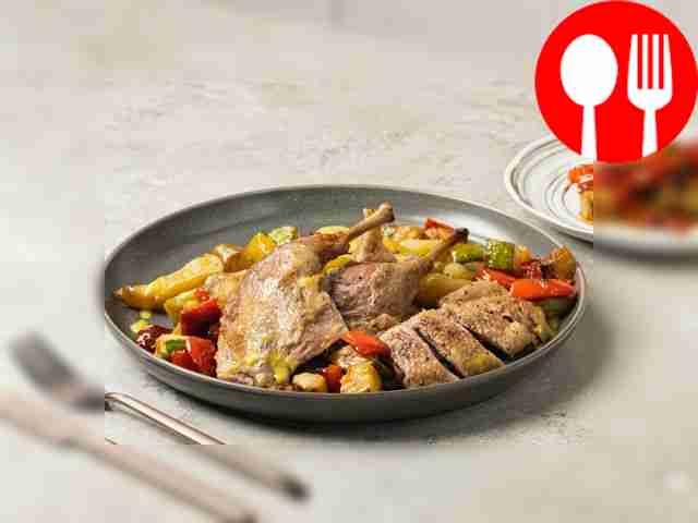 Утка с айвой