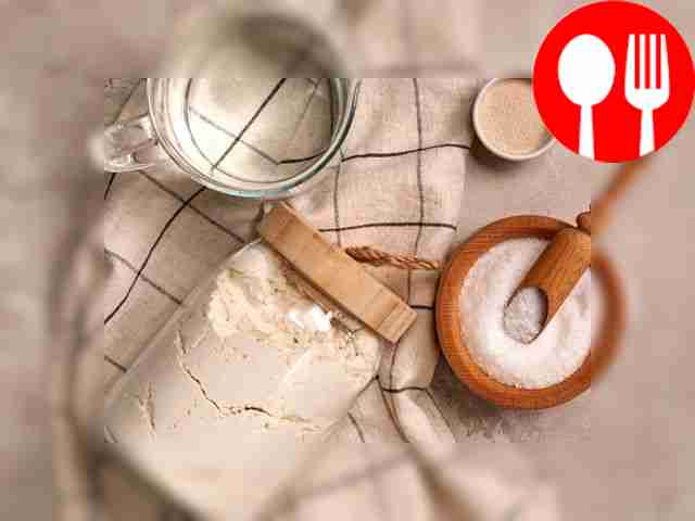 Sift the flour. Chill the water until it is...