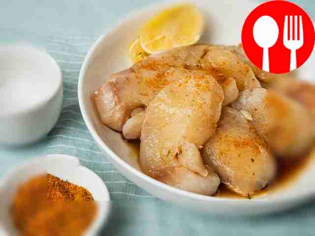 Marinate the fish. Salt the fish pieces,...