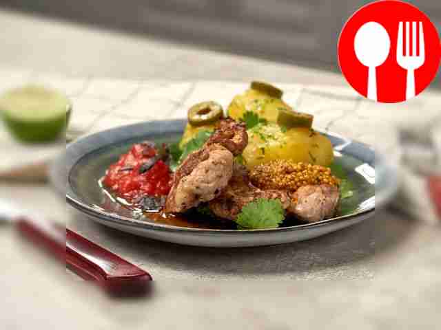 Chop with dried cilantro