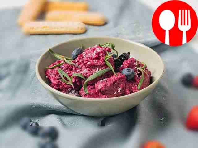 Ice cream with agar-agar