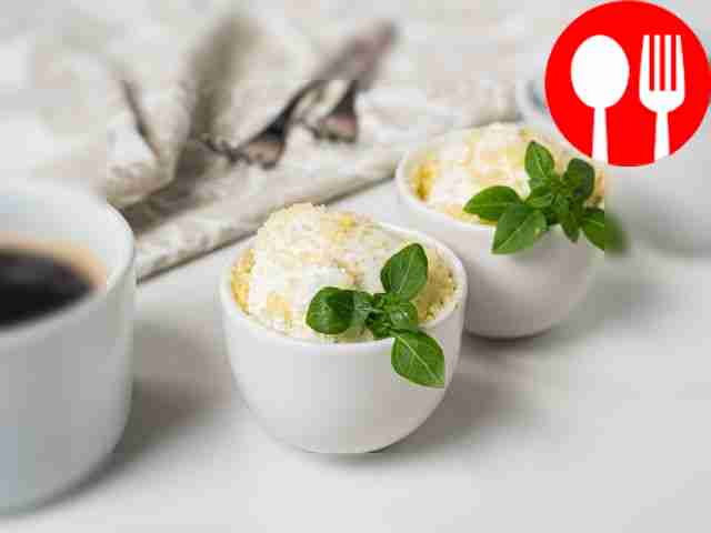 Ice cream with cheese