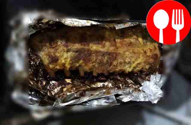 Ribs with sauce in the oven