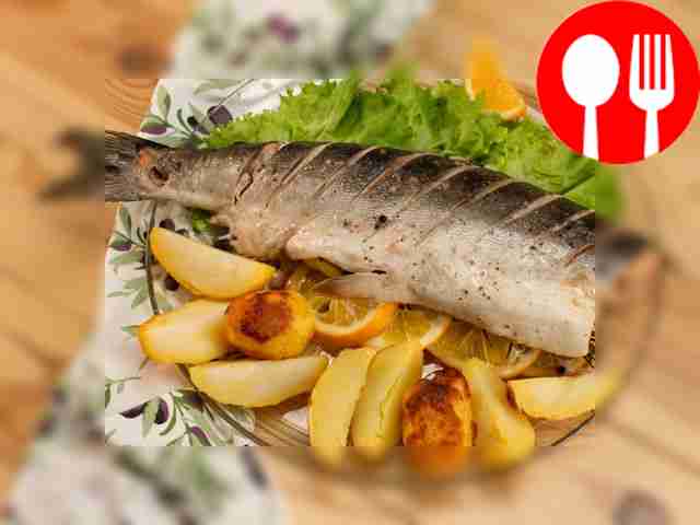 Запеченная горбуша