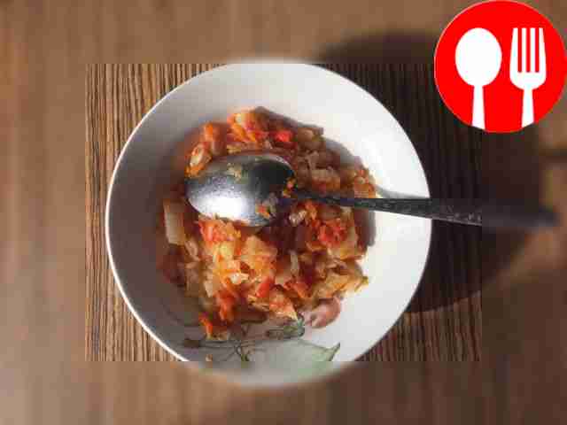 Colorful vegetable stew