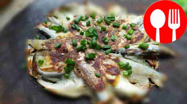 Fish in beer batter in Portuguese