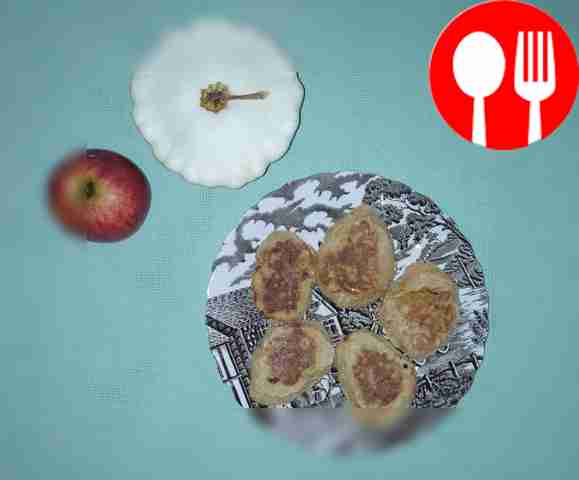 Оладьи из патиссонов и яблок