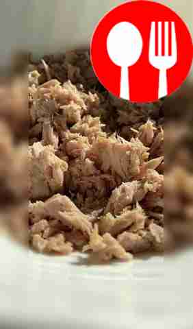 Mash the tuna with a fork.