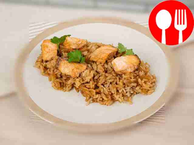 Семга в мультиварке с рисом