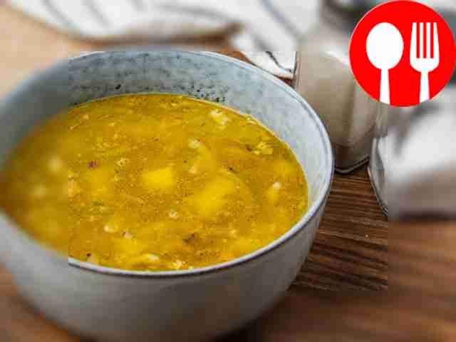 Canned sardine fish soup