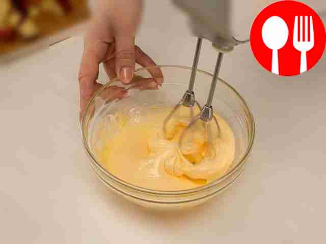 Beat the whites with 130 g of sugar, and the...