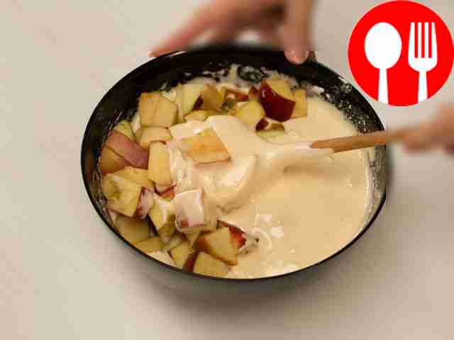 Gradually add the sifted flour into the...