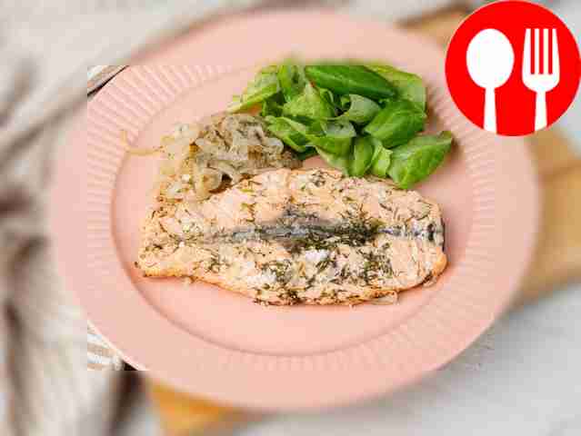 Семга в фольге на мангале