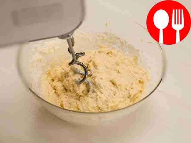 Combine flour, eggs, sour cream, mayonnaise...