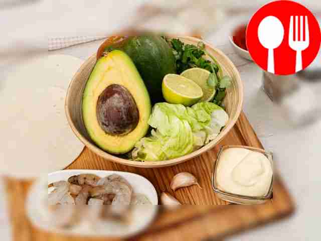 Thaw and wash the shrimp. Wash vegetables and fruits.