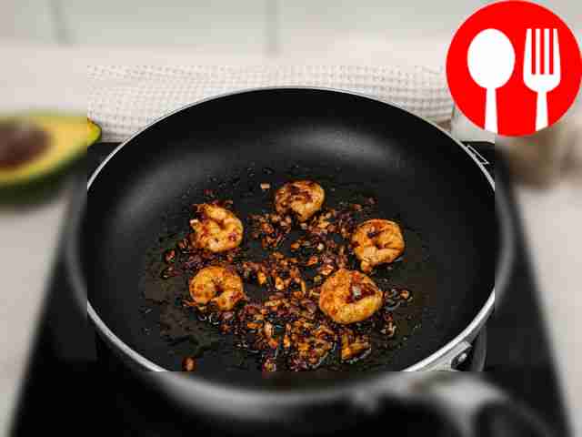Heat a frying pan with a small amount of...