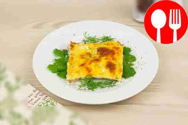 Pike perch with tomatoes and cheese