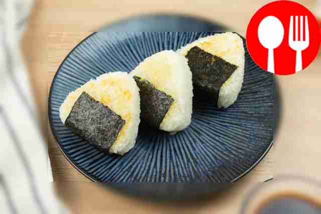 Жареные онигири с имбирем