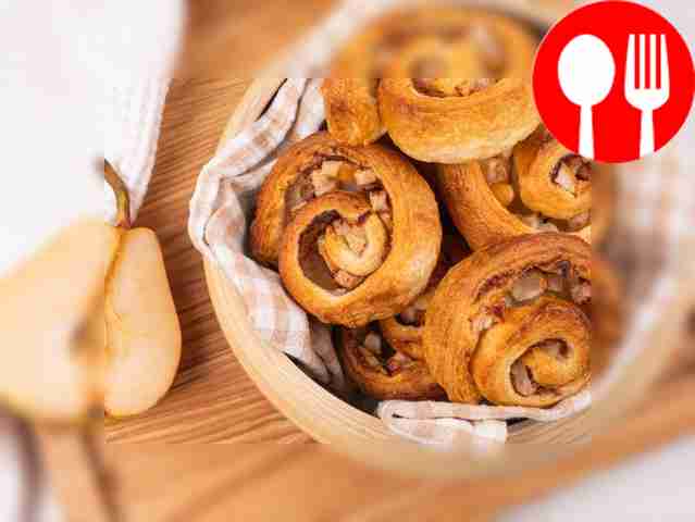 Pear snails with cinnamon